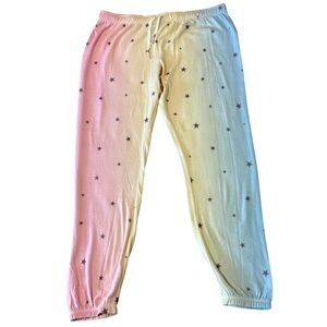 P.J. Salvage Women's Peachy Party Tie Dye Banded Pajama Lounge Pants Sz: X-Large